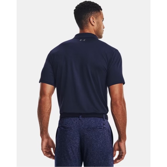 UNDER ARMOUR • Men’s Navy Blue The Performance Polo 2.0 Golf Shirt - Picture 3 of 6